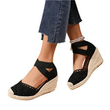 Elegante sleehak sandalen met open teen en enkelbandje