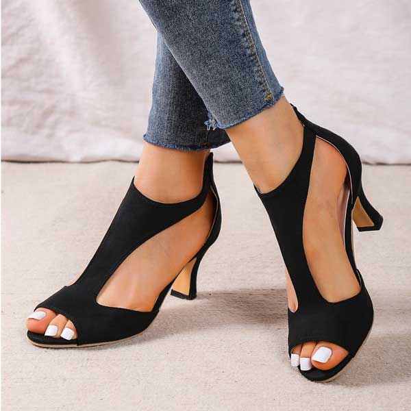 Orthopedische comfortabele sandalen met hakken voor dames