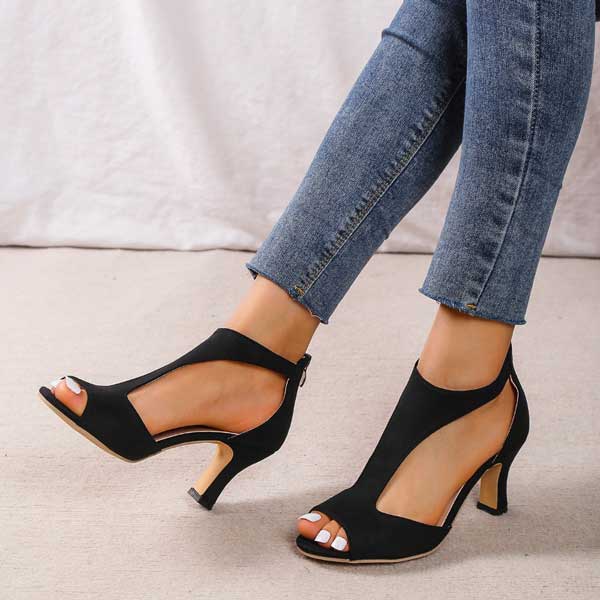 Orthopedische comfortabele sandalen met hakken voor dames