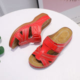 Antislip orthopedische leren sandalen