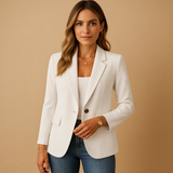 Lichtgewicht blazer met lange mouwen en knoopsluiting aan de voorkant