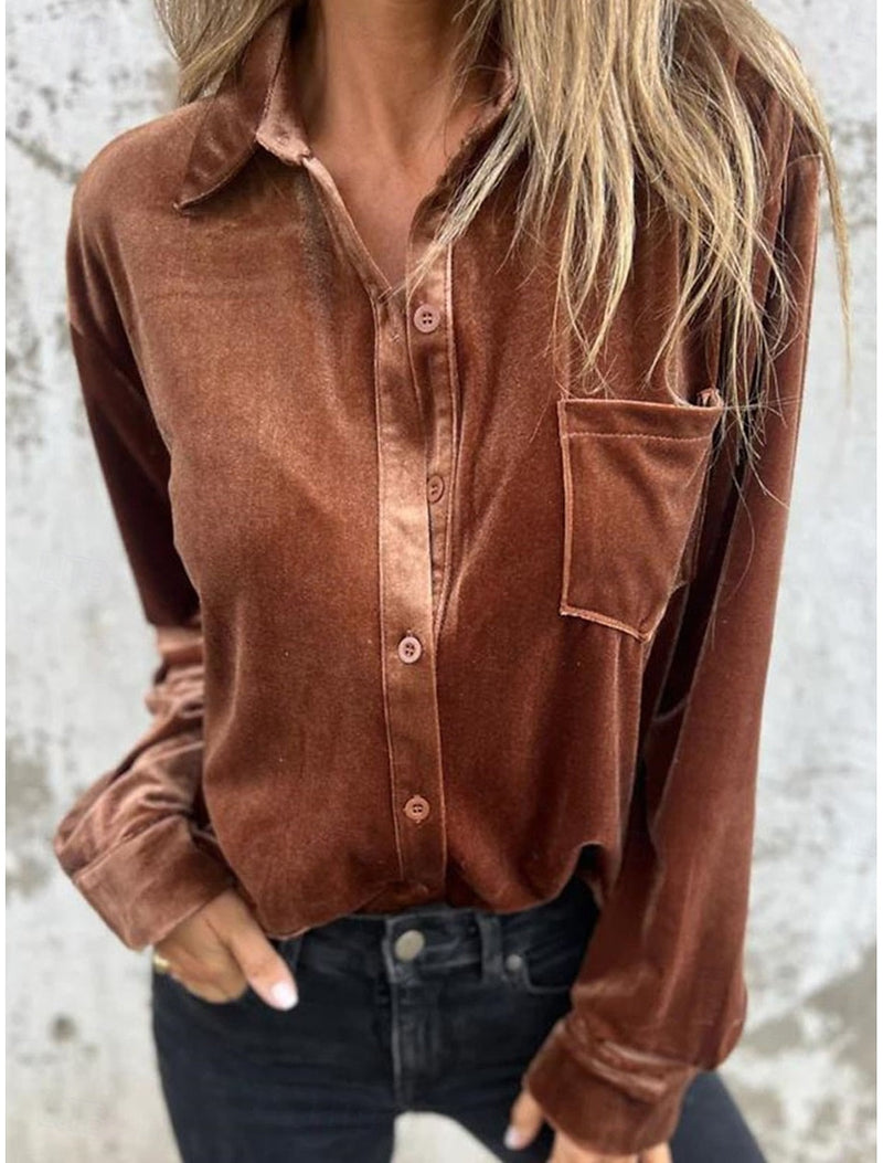 Velvet blouse