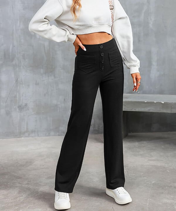 Hoge Taille Elastische Broek