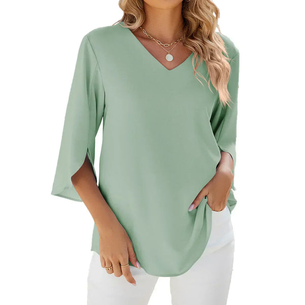 Elegante Blouse met V-hals