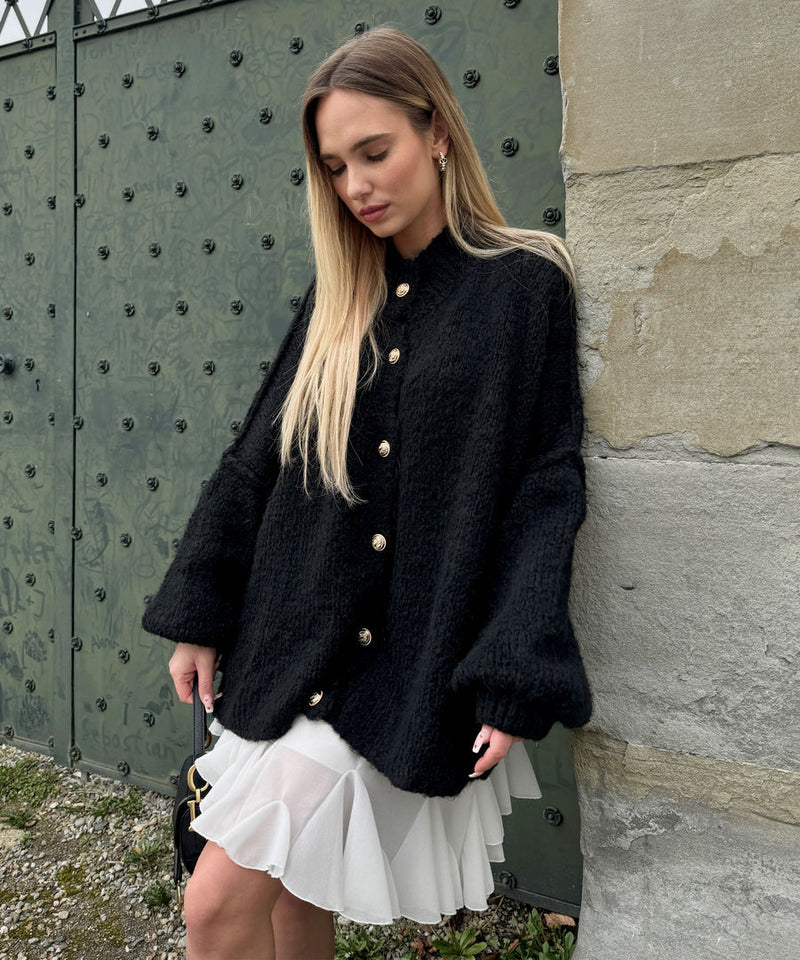 Oversize gebreide cardigan