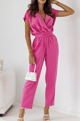 Zomerse jumpsuit V-hals