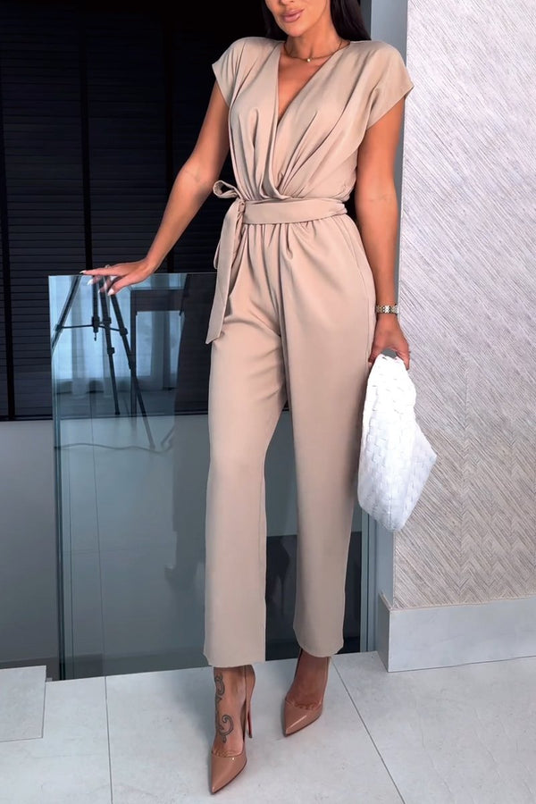 Zomerse jumpsuit V-hals