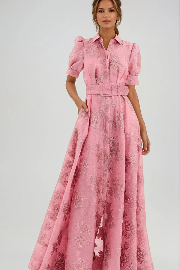 Elegante jurk met riem
