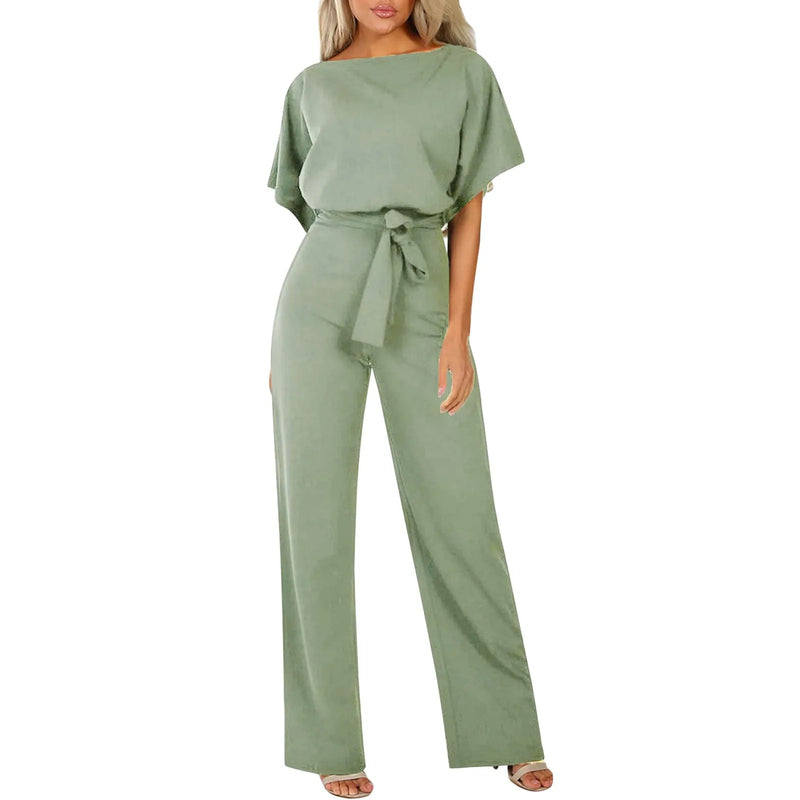 Elegante Chic Jumpsuit met Getailleerde Taille