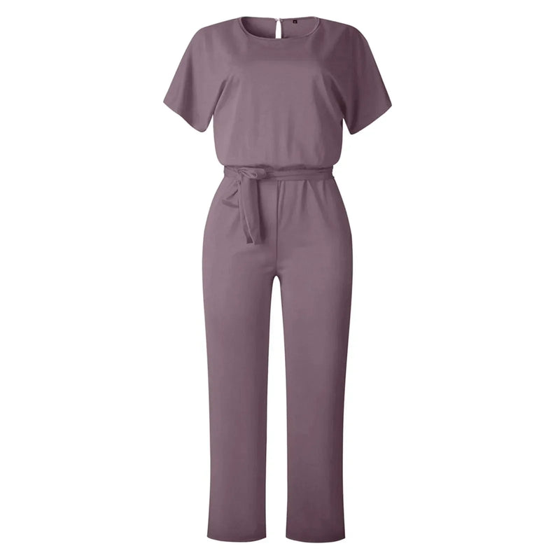 Elegante Chic Jumpsuit met Getailleerde Taille