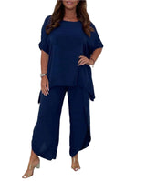 Tweedelige Set met Lang Shirt en Wijde Broek