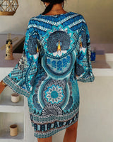 Bedrukte Boho-jurk