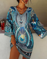 Bedrukte Boho-jurk