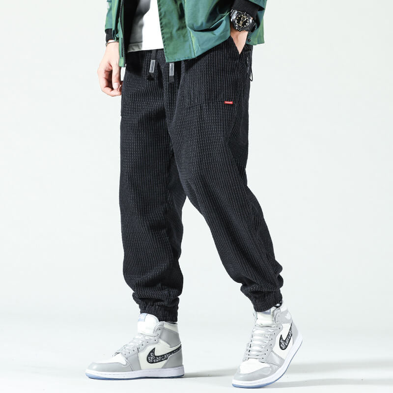 Ribfluweel broek
