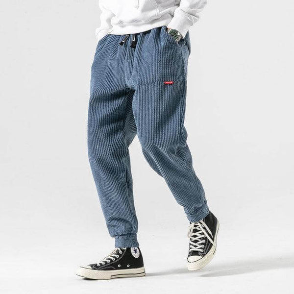 Ribfluweel broek