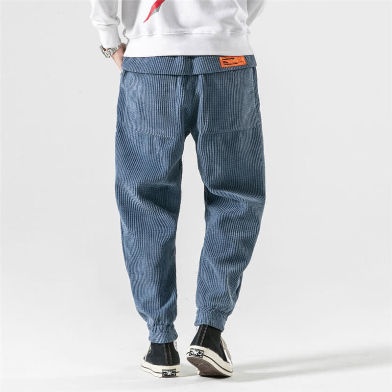 Ribfluweel broek