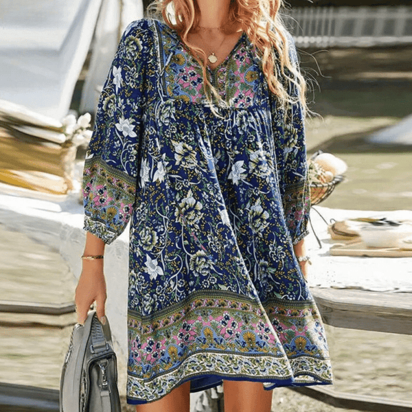 Boho-jurk - Zomerse elegantie met patroon