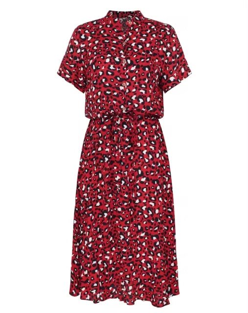 Vintage Midi-jurk - Polka Dot met riem