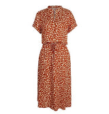 Vintage Midi-jurk - Polka Dot met riem