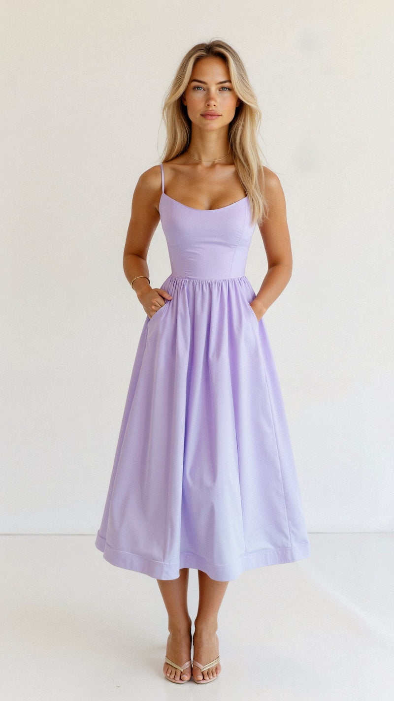 Maxi-jurk - mouwloos