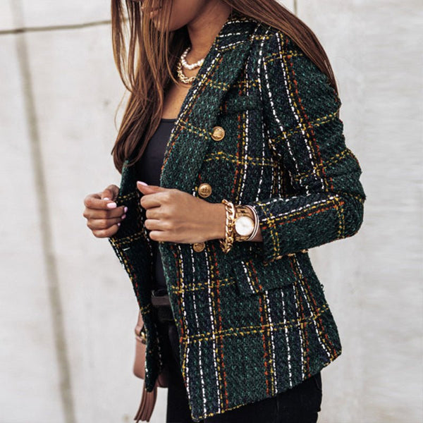 Chique geruite blazer