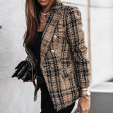 Chique geruite blazer