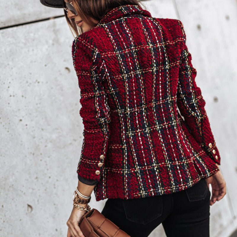 Chique geruite blazer