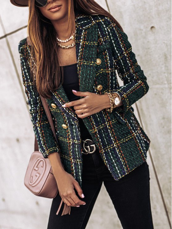 Chique geruite blazer