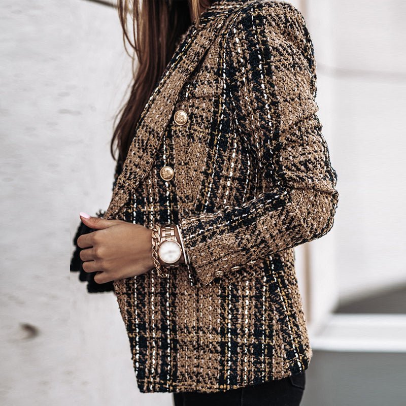 Chique geruite blazer