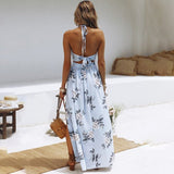Maxi-jurk in bohostijl met twee splitten