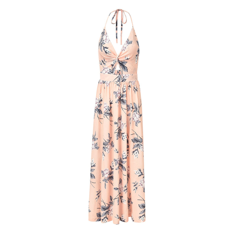 Maxi-jurk in bohostijl met twee splitten