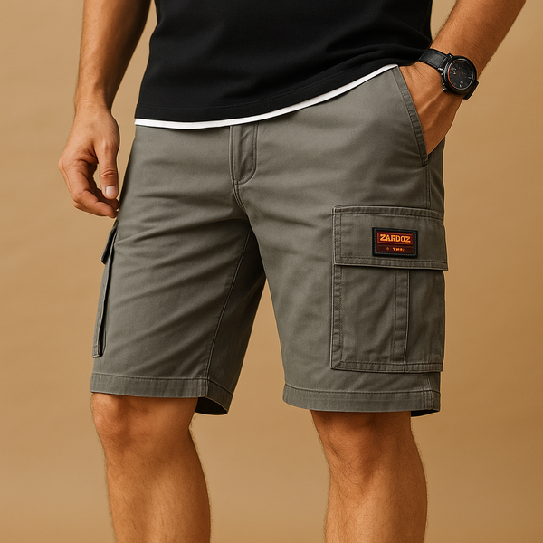 Stijlvolle cargoshorts met gestructureerde tailleband en praktische zakken