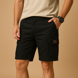 Stijlvolle cargoshorts met gestructureerde tailleband en praktische zakken