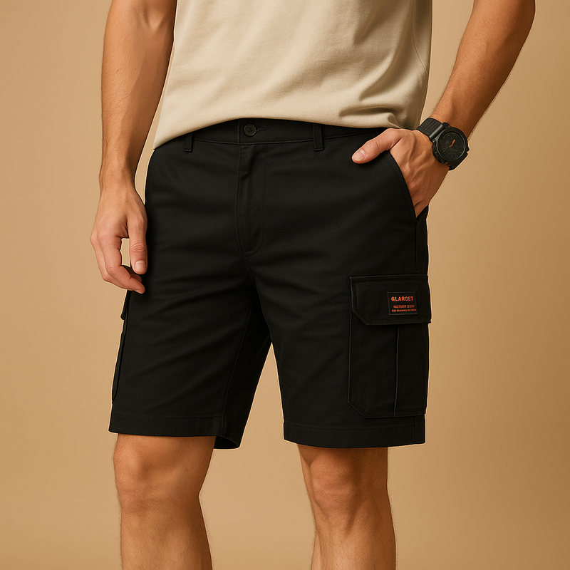 Stijlvolle cargoshorts met gestructureerde tailleband en praktische zakken