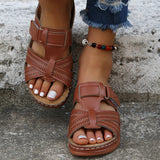 Antislip orthopedische leren sandalen