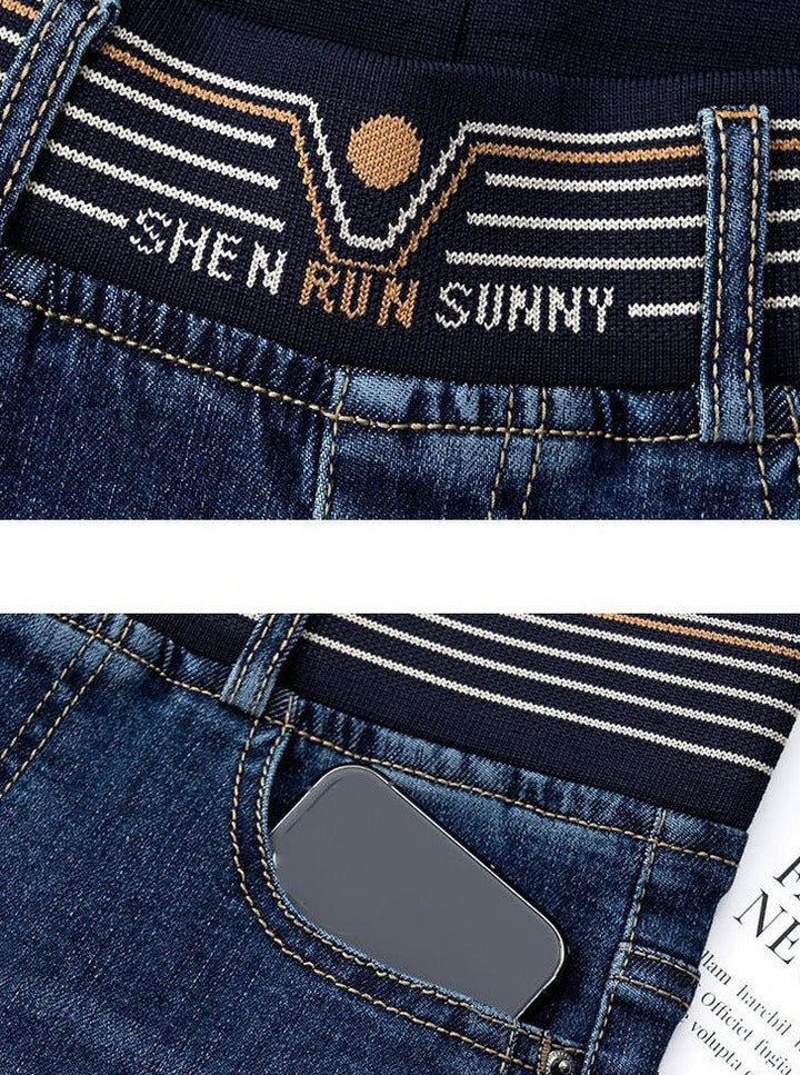 Damesjeans met hoge taille en stretchpasvorm