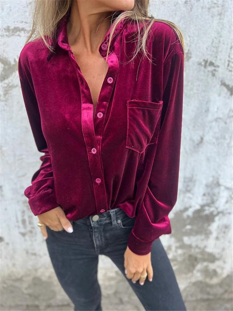 Velvet blouse